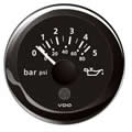 VDO ViewLine Engine Oil Pressure 5Bar Black 52mm gauge